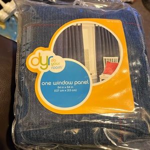 Denim Tab Top Curtain Panel (54”x 84”).